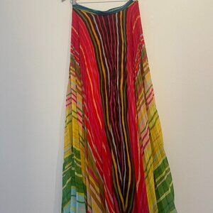 alice + olivia Katz Sunburst Pleat Maxi Skirt